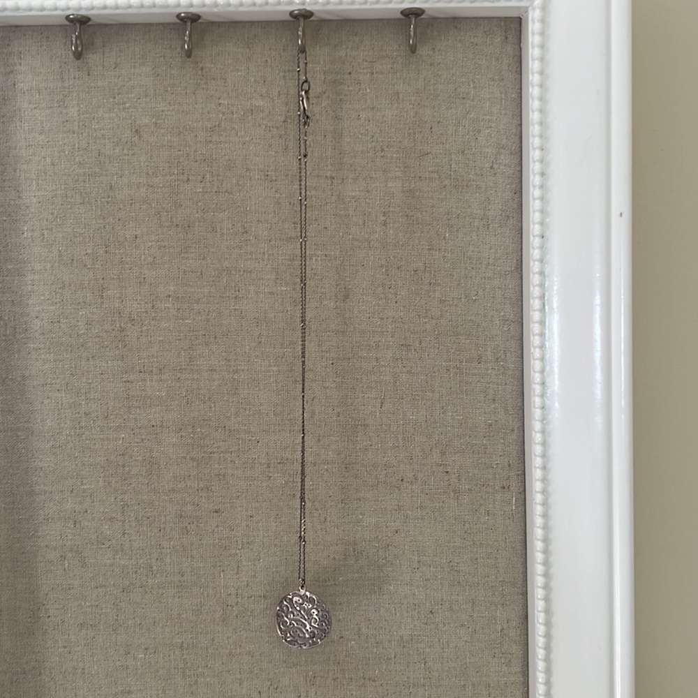 Silpada .925 silver coin scroll necklace - Picture 2 of 4